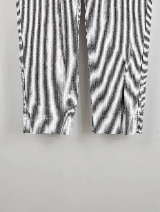 Brandy Melville Tilden Navy White Striped High Waisted Pants, OS - Picture 6 of 10